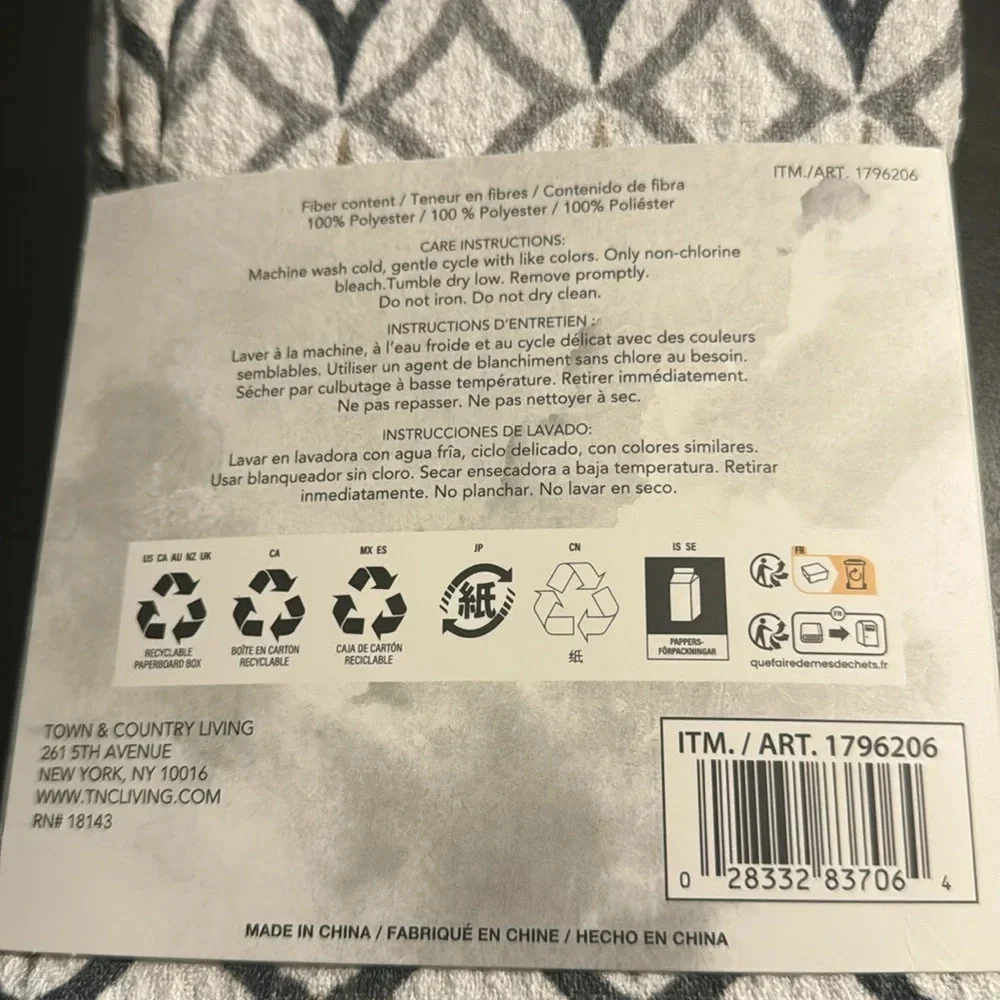 Microfiber Kitchen Towels, 8 Pack Gray Town & Country